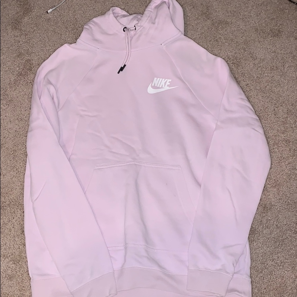 Nike light pink cowel neck sweatshirt